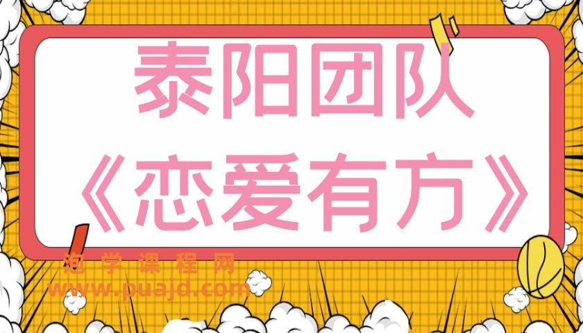 泰阳团队《恋爱有方》