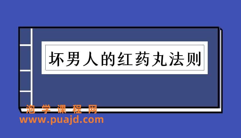 坏男人的红药丸法则